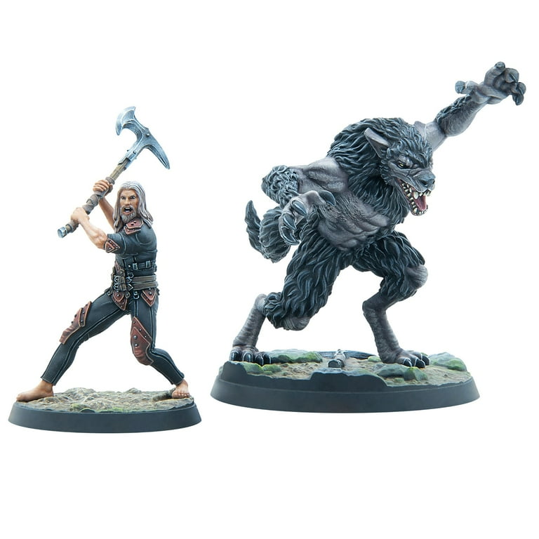 Modiphius Entertainment: The Elder Scrolls: Call to Arms - Arnbjorn, Dark Brotherhood Predator - 2 Figures, Unpainted Resin Miniatures, Tabletop Game Modiphius Entertainment: The Elder Scrolls: Call to Arms - Arnbjorn, Dark Brotherhood Predator - 2 Figures, Unpainted Resin Miniatures, Tabletop Game