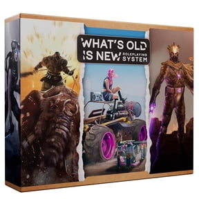 Modiphius Entertainment: WOIN Starter Box Set - What's OLD is NEW Roleplaying System, Tabletop RPG, All-In-One Kit Includes Booklets, Maps & Dice