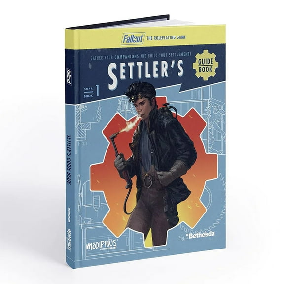 Modiphius: Fallout: The Roleplaying Game Settler's Guide Book - Expansion Hardcover RPG Book, Content For Players & Gamemasters, 192 Pages