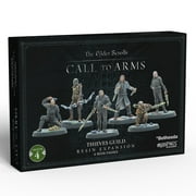 Modiphius The Elder Scrolls Call to Arms Thieves Guild - 6 Figure Resin Expansion, Chapter 4, Unpainted, 32mm Miniatures With Scenic Bases, RPG