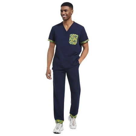 Modire Medical Themed Scrub Tops For Men