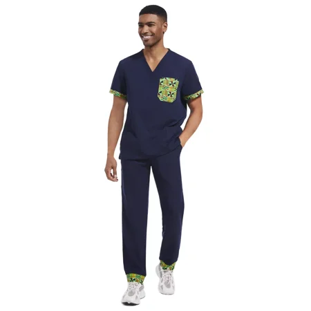 Modire Medical Themed Scrub Tops For Men
