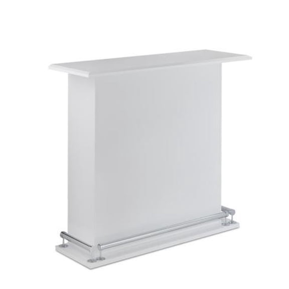 Modish Bar Table, White High Gloss