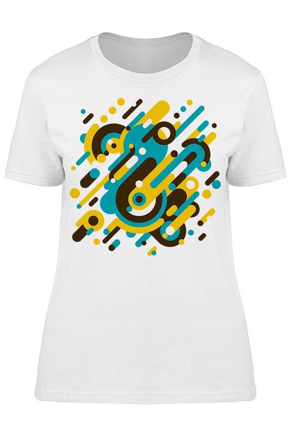 Modish Style Rounded Shapes Tee Women's -Image by Shutterstock