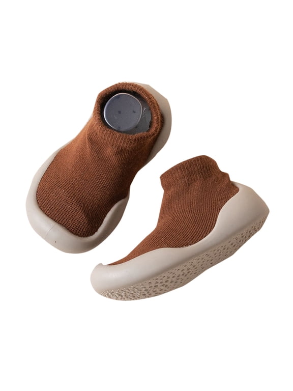 6M-5Y Baby Sock Shoes Toddler Comfortable Walking Shoe Infant Soft Rubber Sole Sneakers Indoor Slippers for Boys and Girls