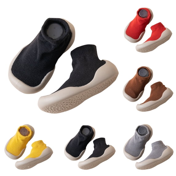 Modisza 6M-5Y Baby Sock Shoes Toddler Comfortable Walking Shoe Infant Soft Rubber Sole Sneakers Indoor Slippers for Boys and Girls