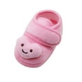 thumbnail image 1 of Modisza Baby Walking Shoes Infant Barefoot Slip on Sneakers Cartoon Bear Hook and Loops Indoor Shoe Little Kid Casual Sneaker Pink Size 4.5, 1 of 4
