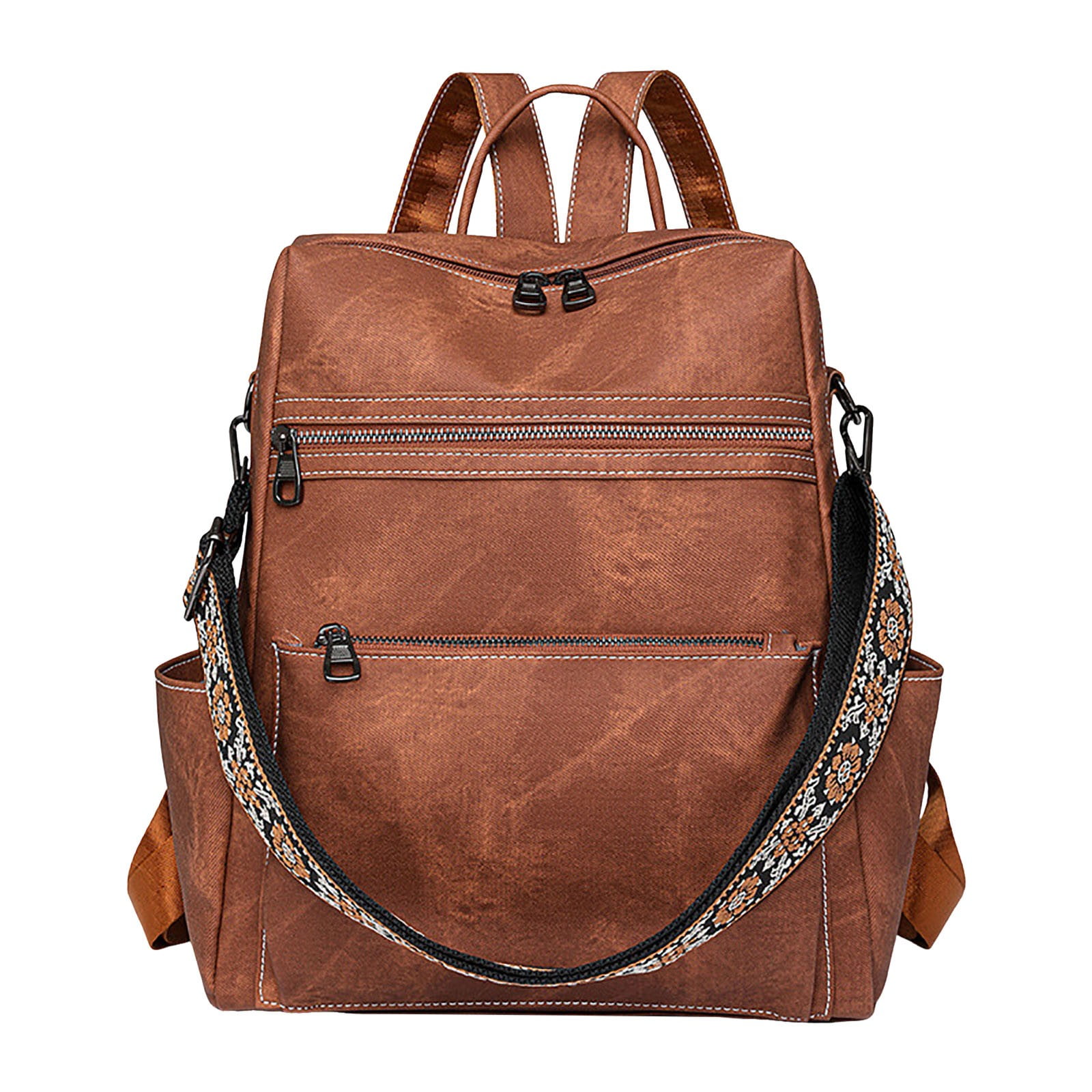 Modisza Backpack Purse for Women Fashion Leather Travel Shoulder Bag Top Handle Satchel Schoolbag