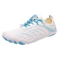 thumbnail image 1 of Modisza Barefoot Shoes for Women Men Summer Water Footwear Wide Toe Box Non Slip Athletic Running Sneaker Gym Workout Shoe Blue Size 7, 1 of 4