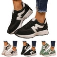 thumbnail image 1 of Modisza Casual Waking Shoes for Women Non Slip Strappy Comfortable Running Shoe College Students Travel Work Sneakers Black 6.5, 1 of 7
