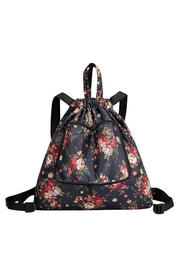 Drawstring Backpack Bag for Women Men Waterproof Gym Swim Daypack Shoulder Crossbody Bags