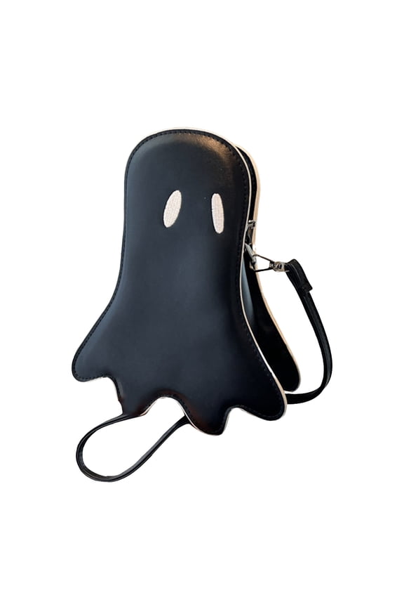 Halloween Crossbody Bag Women Leather Ghost Shoulder Purse Holiday Party Gift Candy Small Mini Wallet