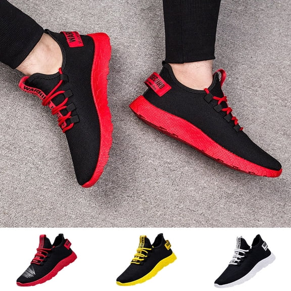 Modisza Mens Running Shoes Slip on Tennis Walking Sneakers Workout Athletic Casual Sport Shoes with Arch Support Black 9
