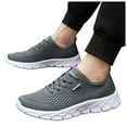 thumbnail image 1 of Modisza Mesh Running Shoes for Men Non Slip Summer Walking Sneakers College Daily Athletic Shoes Memory Foam Tennis Shoe Gray Size 12, 1 of 7