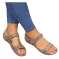 thumbnail image 1 of Modisza Orthopedic Low Wedge Sandals for Women Summer Beach Soft Sole Flat Shoes Comfortable Walking Lady Vacation Slides Grey 6, 1 of 6