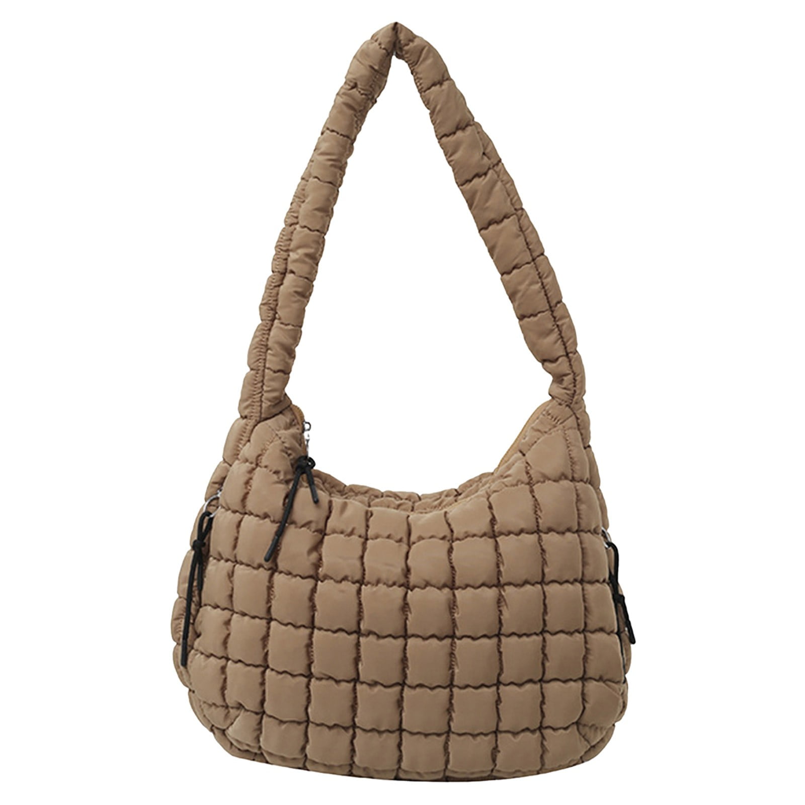 Modisza Puff Tote Bag for Women Quilted Large Crossbody Bags Crescent Travel Slouchy Hobo Handbag