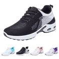 thumbnail image 1 of Modisza Running Shoes for Women Arch Support Memory Foam Walking Shoe Orthopedic Plantar Fasciitis Workout Sneakers Black 7.5, 1 of 6