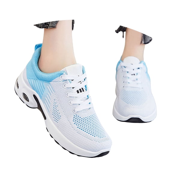 Modisza Running Shoes for Women Arch Support Memory Foam Walking Shoe Orthopedic Plantar Fasciitis Workout Sneakers Blue 9