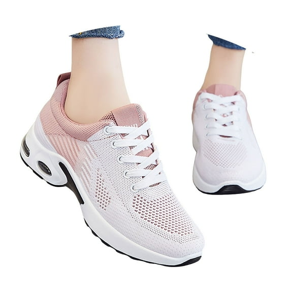 Modisza Running Shoes for Women Arch Support Memory Foam Walking Shoe Orthopedic Plantar Fasciitis Workout Sneakers Pink 9.5
