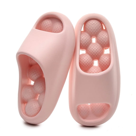 Modisza Shower Shoes Quick Drying Slippers for Women Men Non Slip Bathroom Indoor Soft Platform Sandals for College Dorm Pool Pink 7.5