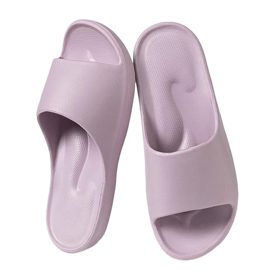 Modisza Shower Shoes for Women and Men Summer Massage Slide Sandals Non Slip Indoor Quick Drying Bathroom Slippers Purple 6.5