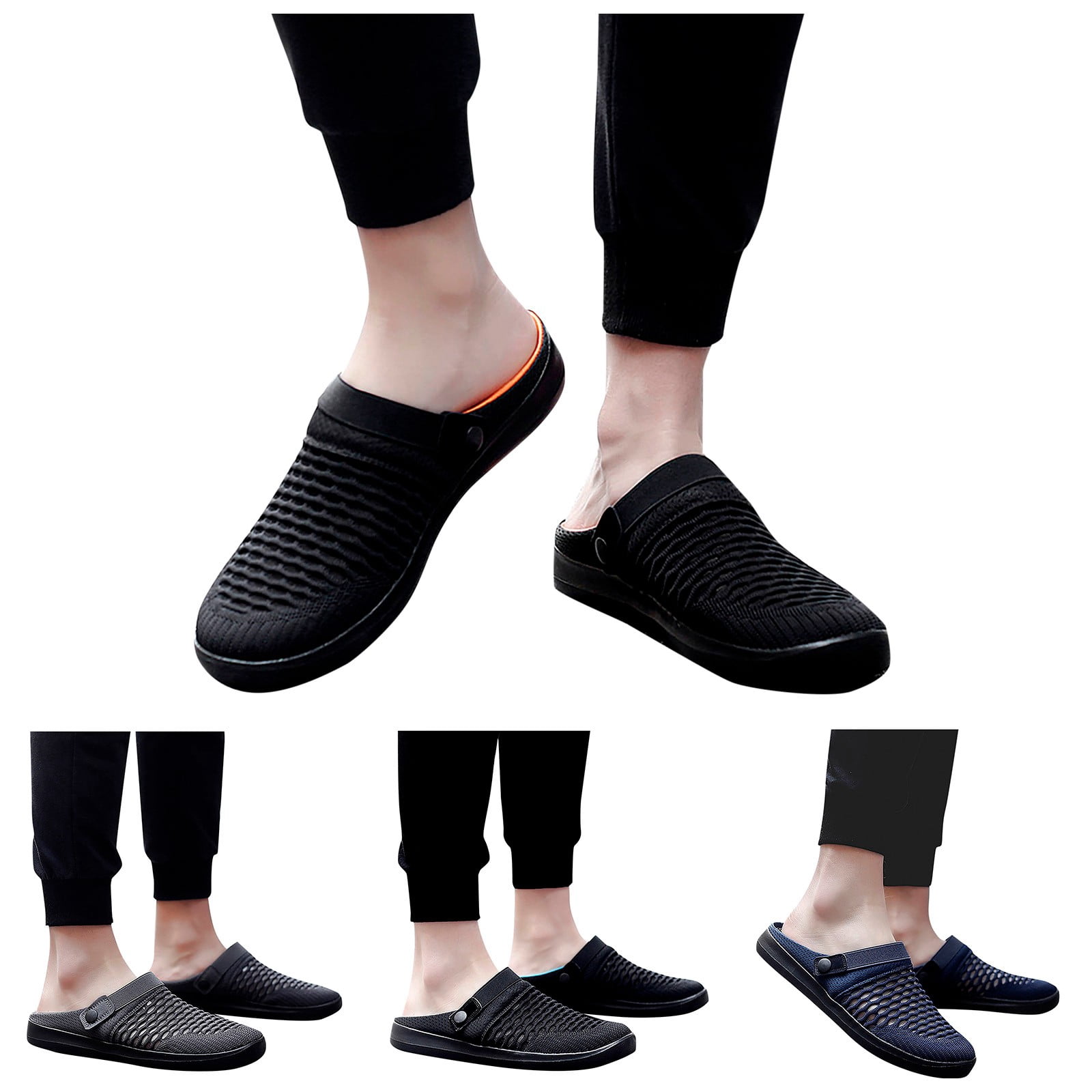 Quick Toe Modisza Slides for Men Closed Toe Quick Drying Garden Shoes Breathable ...