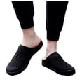 thumbnail image 1 of Modisza Slides for Men Closed Toe Quick Drying Garden Shoes Breathable Mesh Clog Beach Sports Flat Sandals with Arch Support Size 8 Orange, 1 of 7