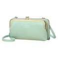 thumbnail image 1 of Modisza Small Crossbody Phone Purse Women's RFID Shoulder Wallet Wristlet Kiss Lock Clutch Totes Bags, 1 of 4