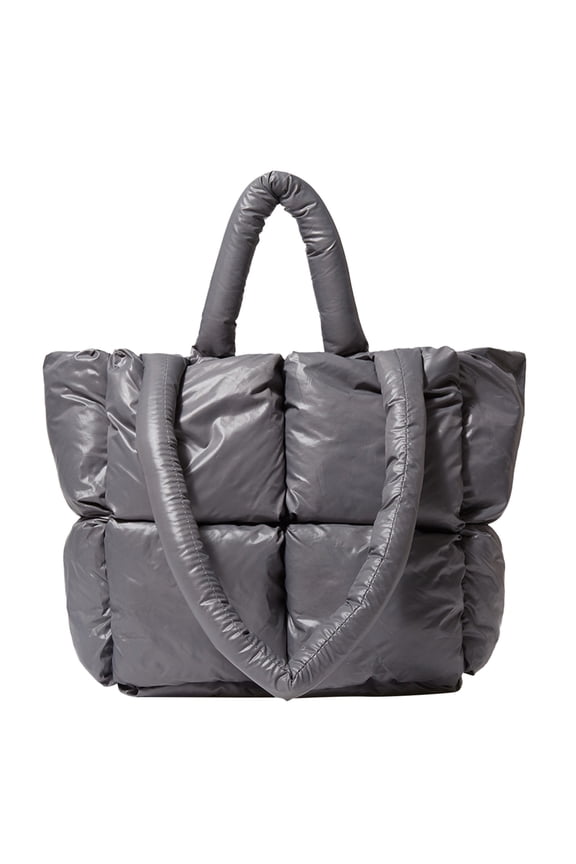 Tote Bag for Women Large Quilted Puffy Handbag Lightweight Satchel Purse for Work Travel Gym
