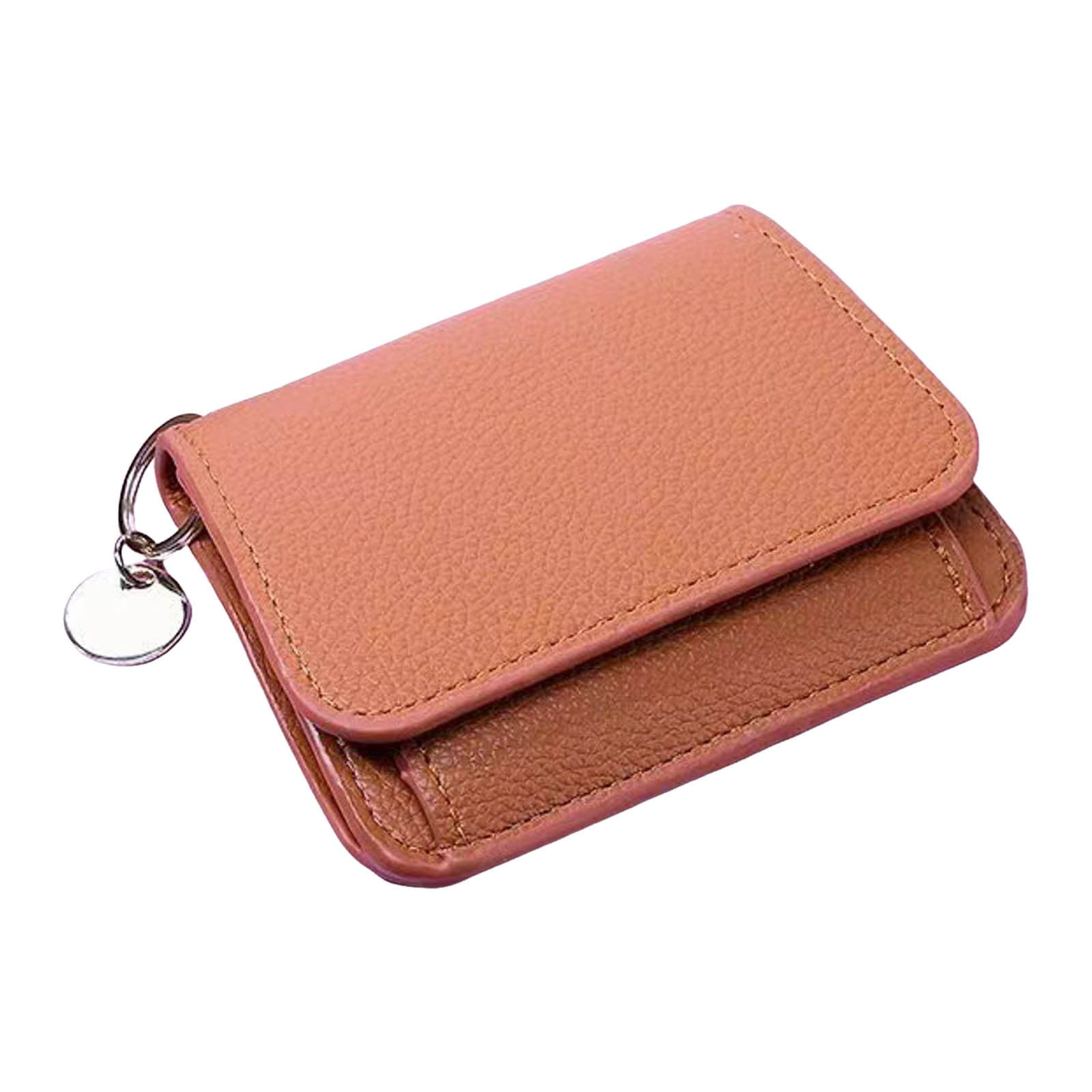 Small Bifold RFID Blocking Wallet For Women - Leather Card Holder With ID Window, Leopard Print - View #6