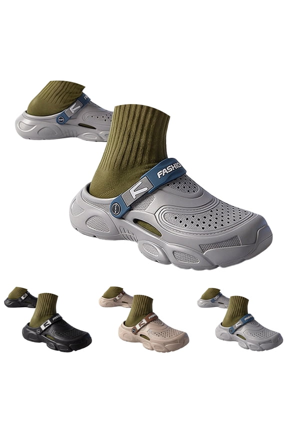 Women Men Orthopedic Clogs Arch Support Garden Shoes Summer Lightweight Mules Outdoor Walking Slip on Slide Shoes Black 10