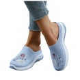 thumbnail image 1 of Modisza Womens Breathable Mesh Walking Mules Open Back Casual Sneakers Slip on Summer Shoes Outdoor Lightweight Slides size 9.5 Blue, 1 of 6