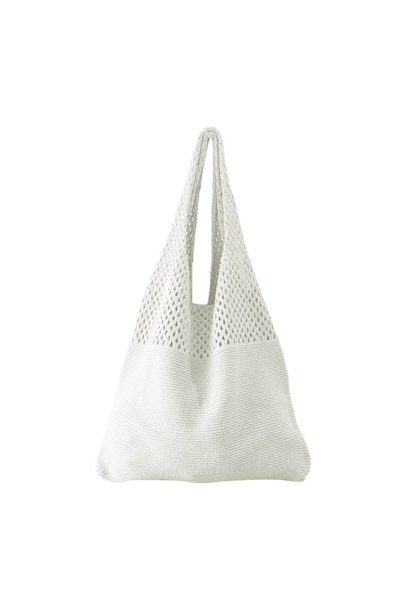 Womens Crochet Beach Tote Bags Mesh Beach Shoulder Handbag Cute Summer Vacation Boho Purse