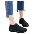 thumbnail image 1 of Modisza Womens Slip on Walking Shoes Summer Lightweight Breathable Mesh Sock Shoe Casual Tennis Running Comfortable Sneakers Black 6, 1 of 7