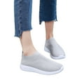 thumbnail image 1 of Modisza Womens Slip on Walking Shoes Summer Lightweight Breathable Mesh Sock Shoe Casual Tennis Running Comfortable Sneakers Grey 6.5, 1 of 7