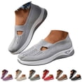 thumbnail image 1 of Modisza Womens and Mens Walking Shoes Workout Breathable Mesh Slide Shoe Lightweight Running Tennis Sneakers with Arch Support Beige 6, 1 of 7