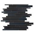 thumbnail image 1 of Modket Black Industrial Style Stainless Steel Metallic Modern Mosaic Tile Backsplash, 1 of 5