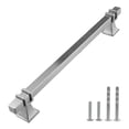 thumbnail image 1 of Modket Euro Bar Square Cabinet Handle 304 Stainless Steel — 12" Overall Length, 10-1/8" (256mm) Hole Centers, Matte Black— 10-Packs, 1 of 6