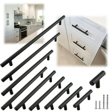 Modket M1607 Modern Euro Round Cabinet Handle 304 Stainless Steel 2" Knob, Matte Black, 1-Pack