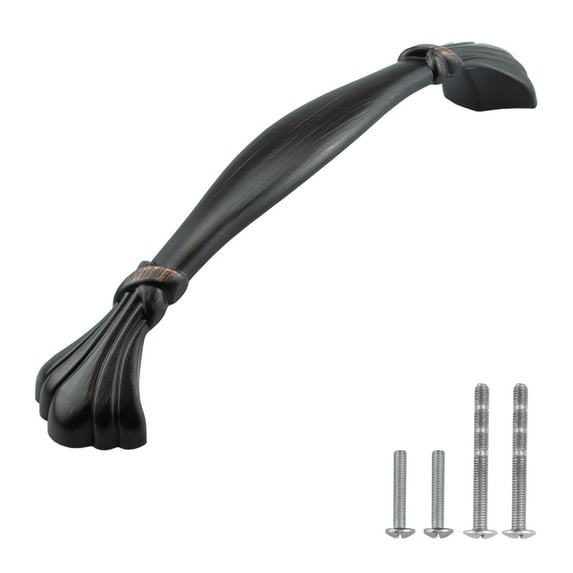Modket MH1611 Traditional Classic Kitchen Cabinet Pull Handle — 6-3/8" Overall Length, 5" (128mm) Hole Centers, Oil Rubbed Bronze — 15 Packs