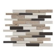 thumbnail image 1 of Modket TDH493NS Brown Beige Natural Stone Marble Glass Mosaic Tile Kitchen Bath Wall Backsplash, 1 of 5
