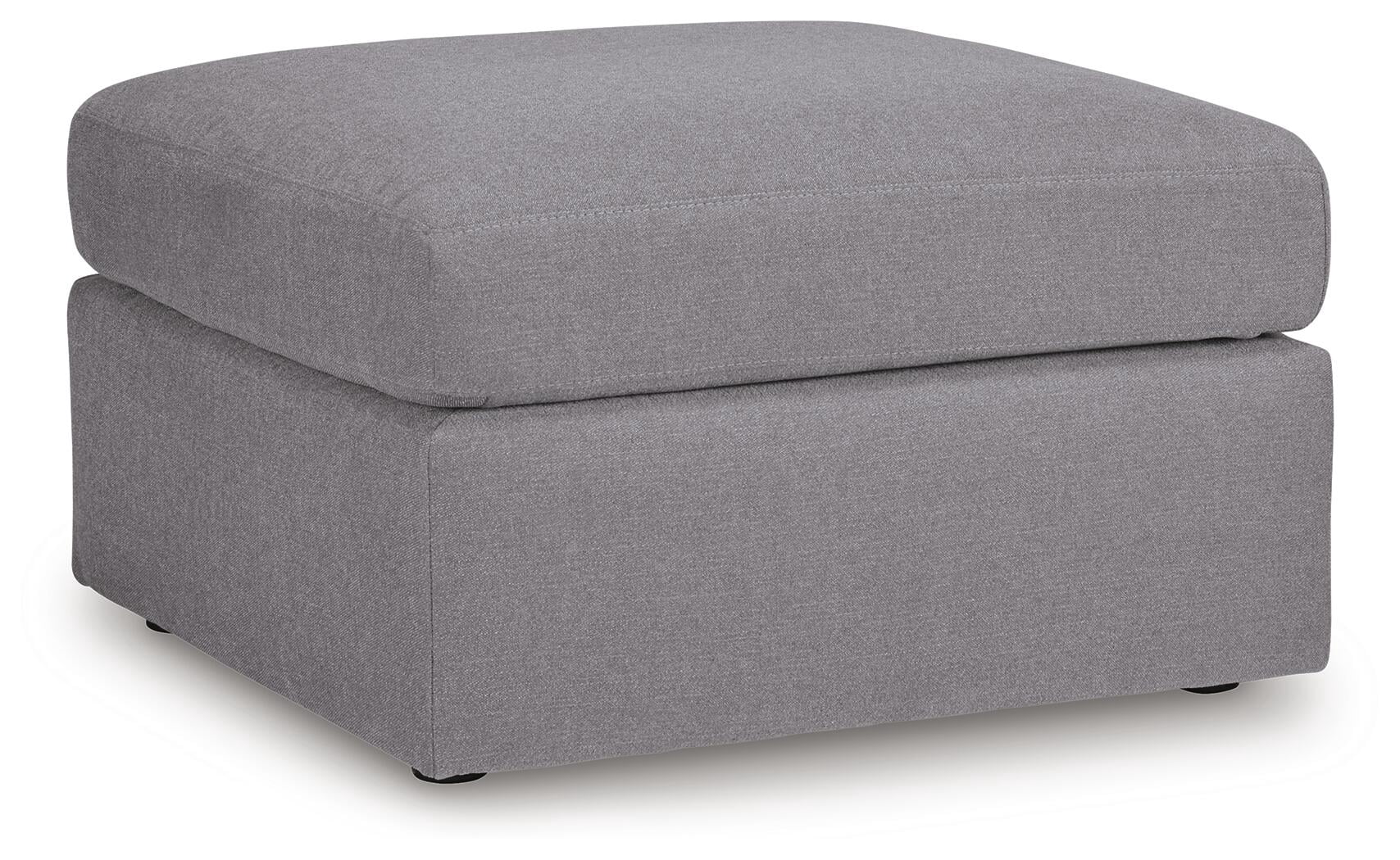 Signature Design by Ashley Modmax Oversized Accent Ottoman - Granite Gray Next-Gen Nuvella Performance Fabric