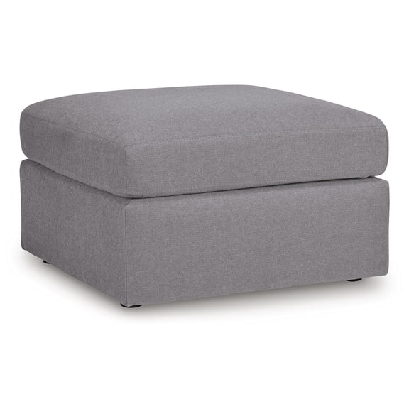 Signature Design by Ashley Modmax Oversized Accent Ottoman - Granite Gray Next-Gen Nuvella Performance Fabric