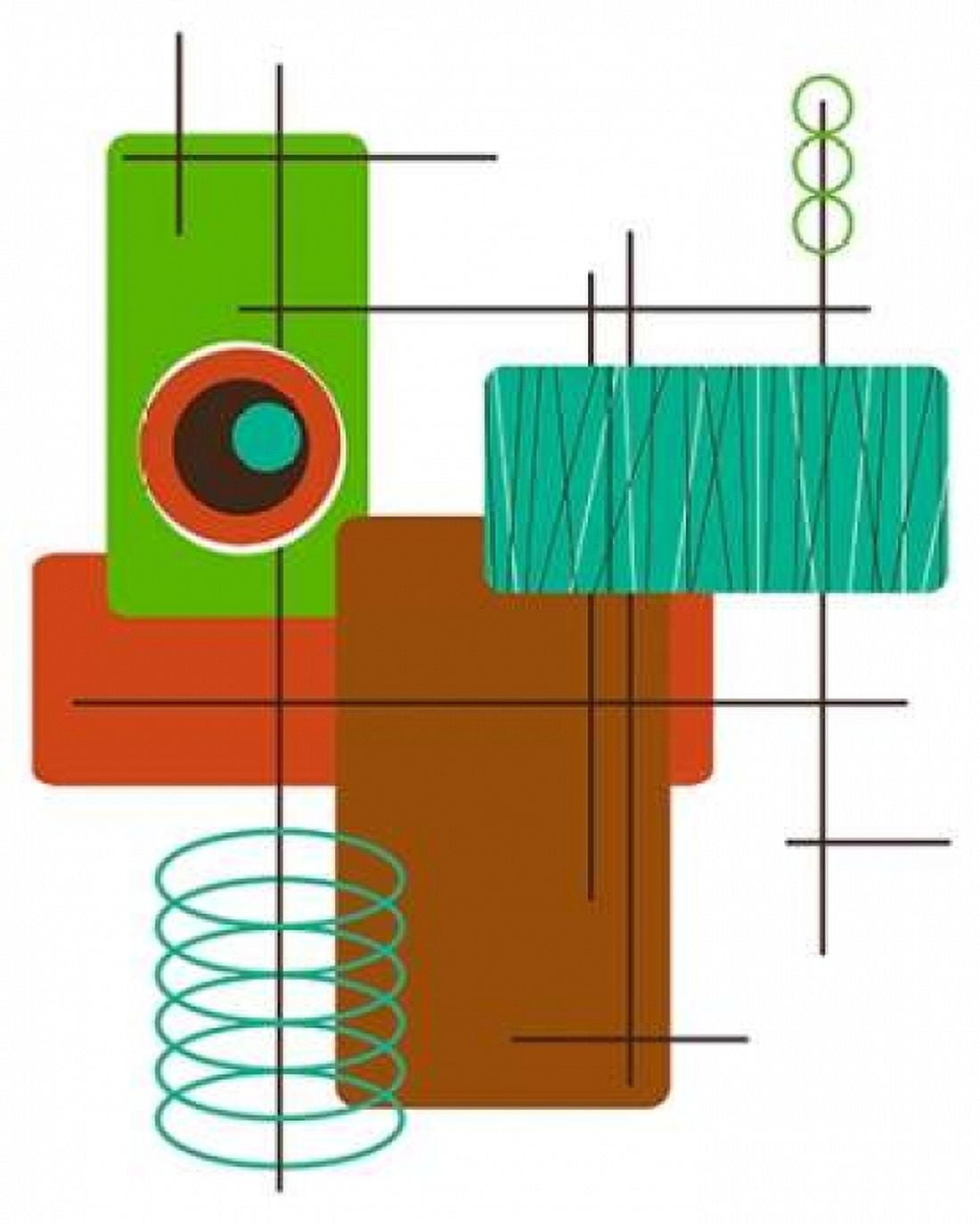 Modop in Green Canvas Art - Tonya Newton (22 x 28)