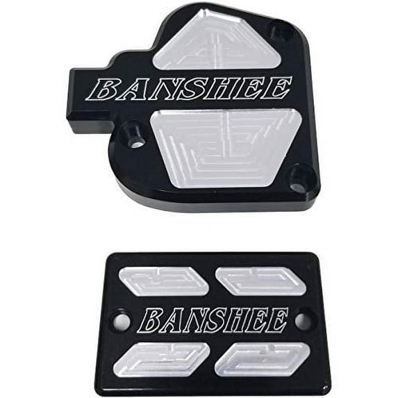 Modquad Brake & Throttle Reservoir Cover Set (Black) for 87-06 Yamaha B