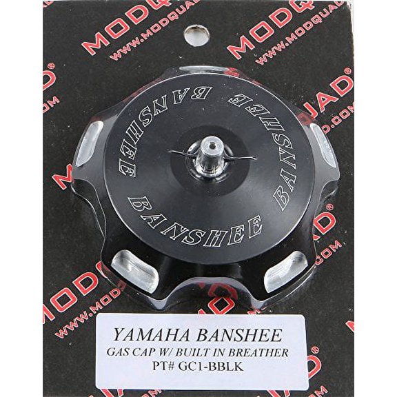 Modquad Gas Cap Aluminum Logo Black for Yamaha Banshee