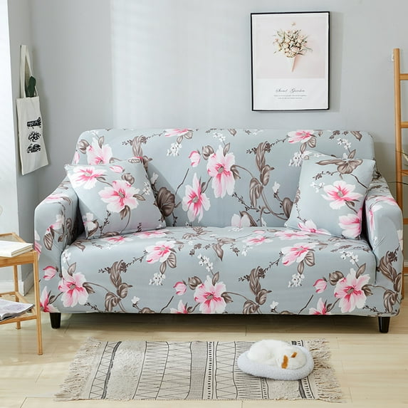 Modren Floral Elastic Sofa Covers Slipcover Stretch Couch Furniture Protector Sofa Decor 1/2/3/4 Seats