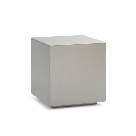 Modrest Anvil Modern Brushed Stainless Steel End Table