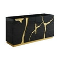 thumbnail image 1 of Modrest Aspen - Modern Black and Gold Dresser, 1 of 6