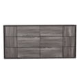 thumbnail image 1 of Modrest Asus 6-Drawer Self Closing Modern MDF Wood Dresser in Elm/Matte Gray, 1 of 6